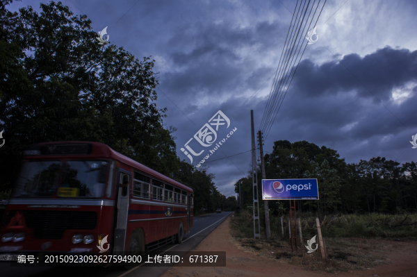 斯里蘭卡的路邊
