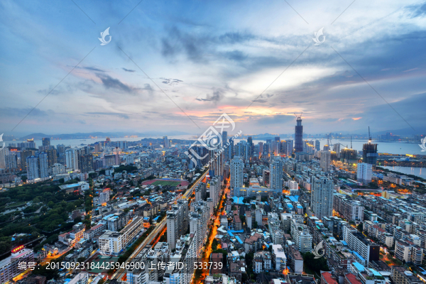 廈門日落夜景
