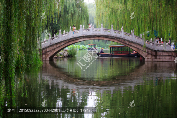 圓明園枊樹游船拱橋