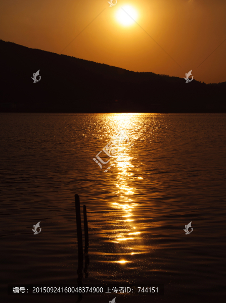 西山滇池夕陽