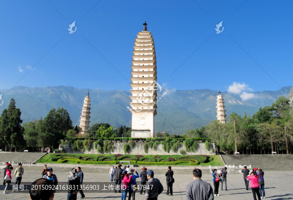 云南大理,崇圣寺三塔