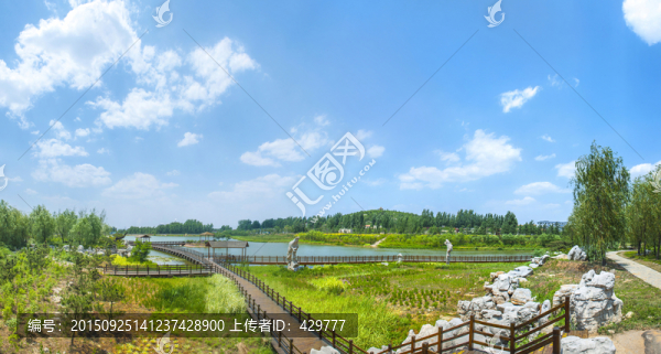 公園風(fēng)景,藍(lán)天白云