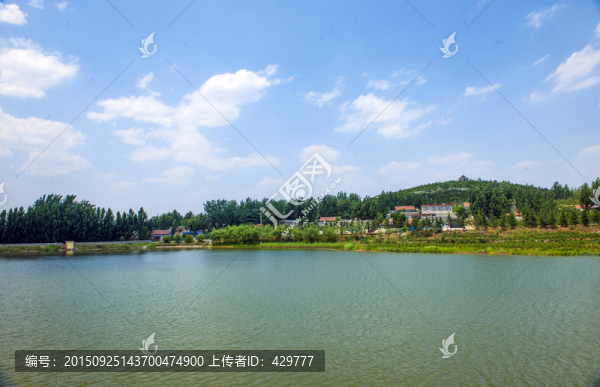 河畔風(fēng)景,公園風(fēng)景,藍(lán)天白云