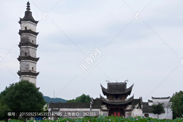 新葉村土地祠文昌閣摶云塔