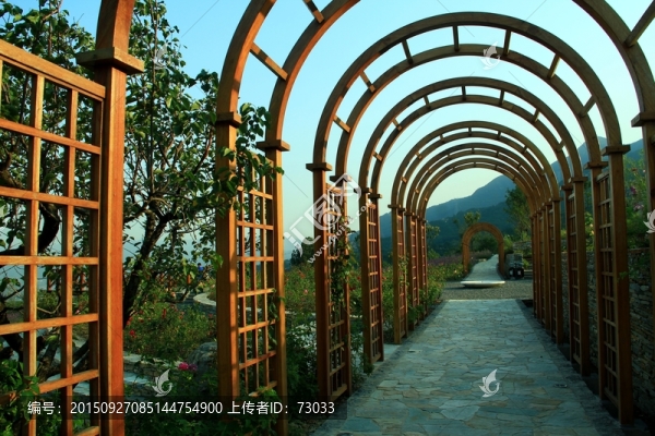 木質(zhì)花回廊