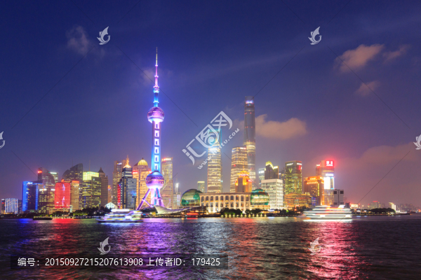 上海浦東陸家嘴夜景
