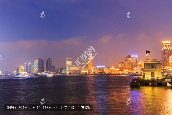 上海浦江外灘夜景