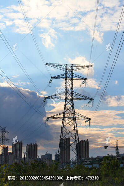 電塔,鐵塔,高壓線