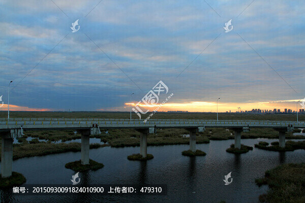 大慶,濕地,高架橋