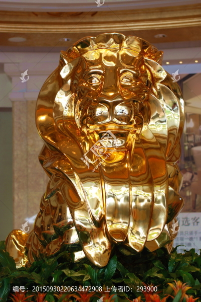 澳門美高梅金殿酒店的獅子雕像