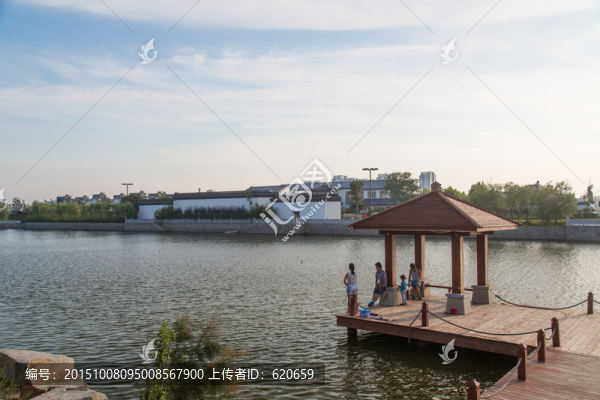 海邊游艇水道及濱海建筑
