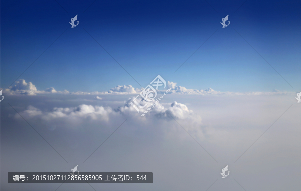白云藍天云彩