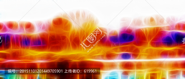 寬幅抽象風(fēng)景畫