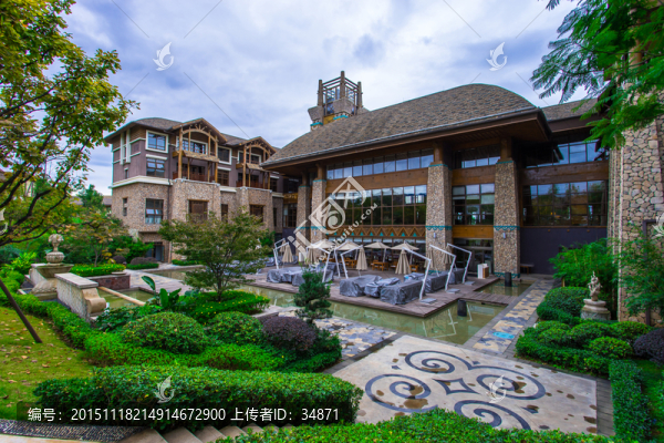 歐式酒店外景