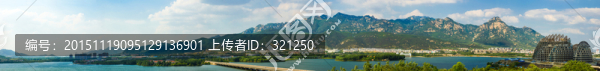 泰山山水寬屏風光接片