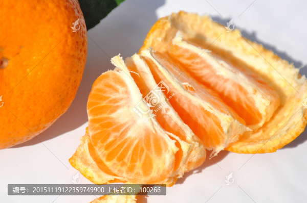 橘瓣,剝開(kāi)的橘子