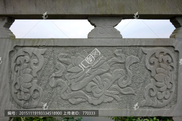 浮雕,欄桿,花紋