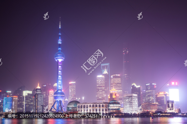 陸家嘴夜景,浦江夜景