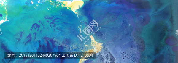抽象油畫,藍色抽象畫