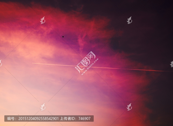 晚霞飛機風(fēng)箏