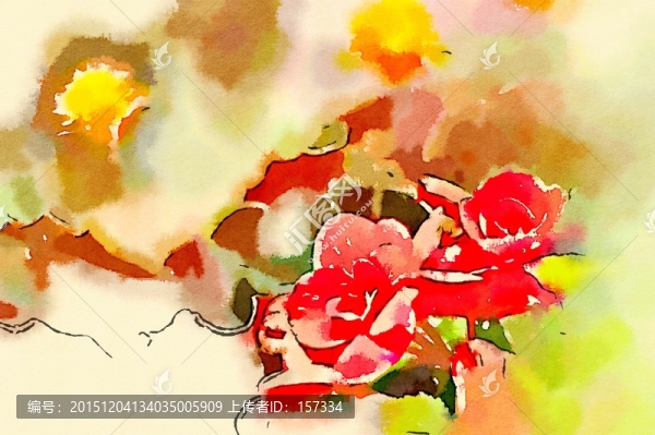 水彩花卉,裝飾畫(huà)