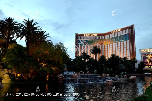拉斯維加斯酒店夜景