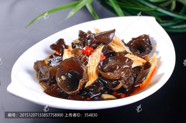 腐竹拌木耳