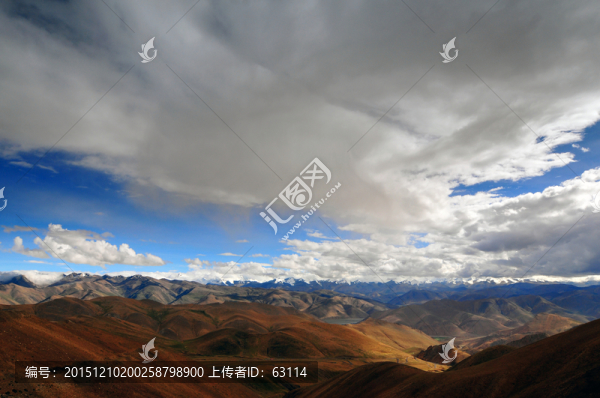 西藏風(fēng)光,世界屋脊,藍(lán)天白云