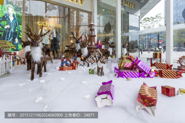 商業(yè)中心圣誕素材