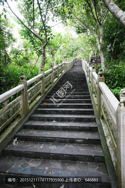 海南島,定安,文筆峰石雕,臺(tái)階