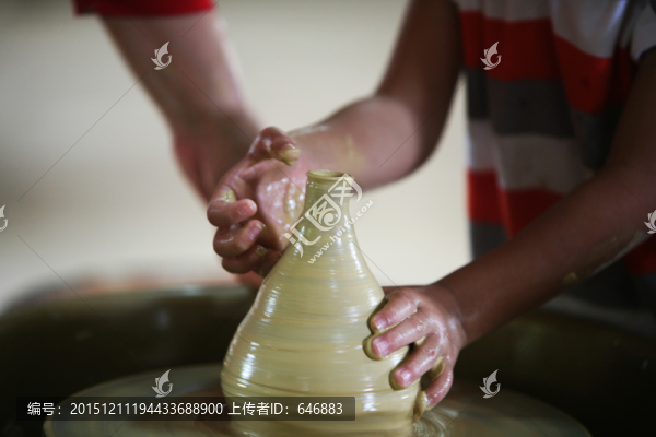 陶藝,手勢,手工制陶