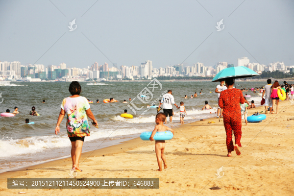 背影,沙灘椅,海邊,遮陽(yáng)傘