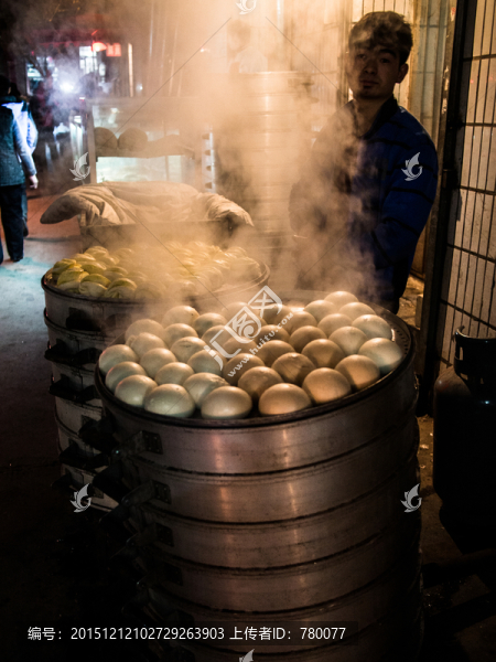 賣饅頭,夜市
