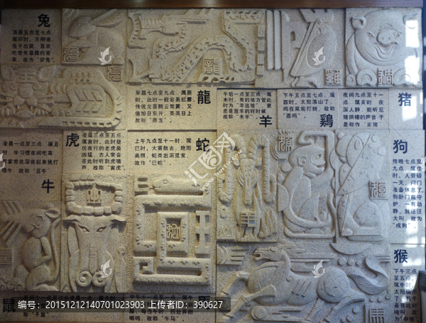 十二生肖簡(jiǎn)介石刻