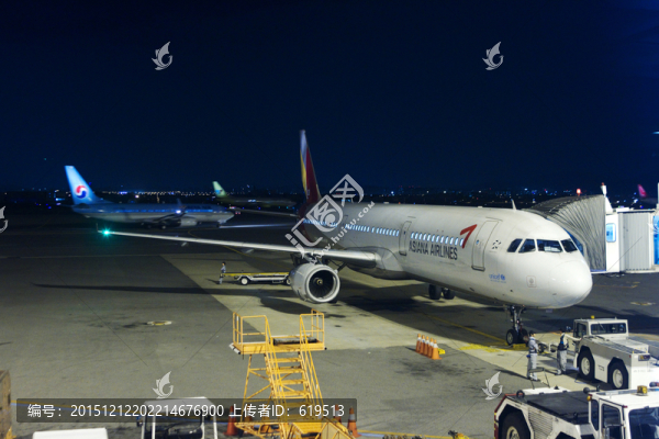 韓國機場的飛機