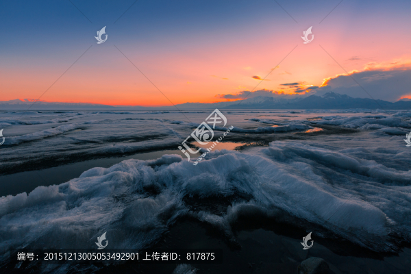 夕照賽湖