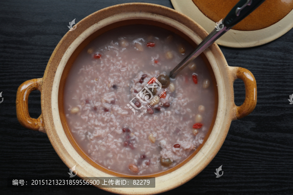 花生紅豆薏米粥