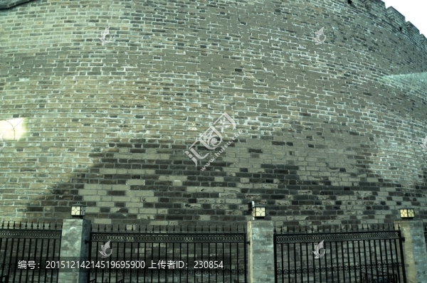 老北京建筑,青磚墻