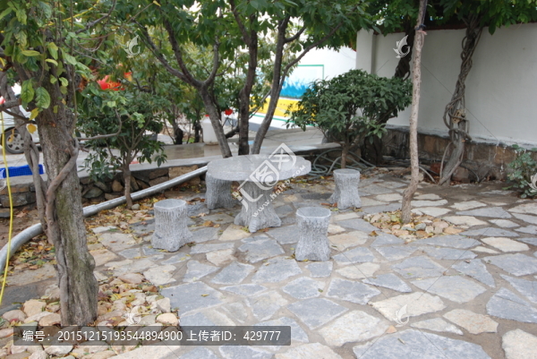 石桌,石凳