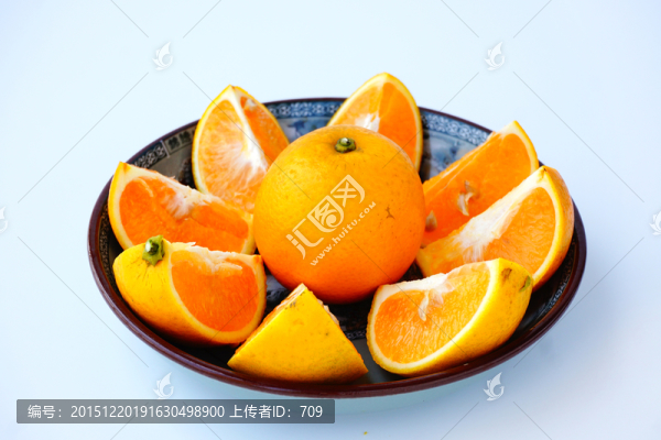 橙子水果盤