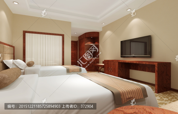 酒店標準間效果圖