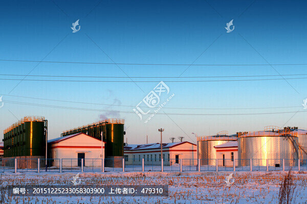 油田,油罐,油氣工廠