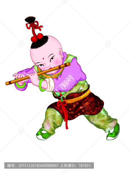 年畫童子