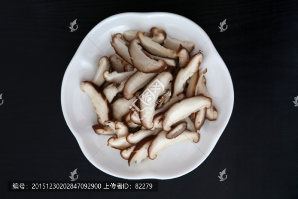 新鮮切片香菇