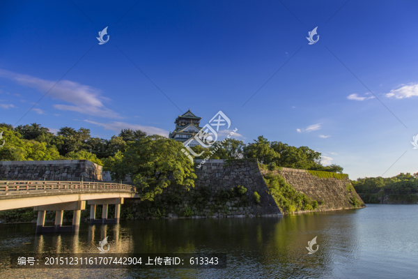日本天守閣水景