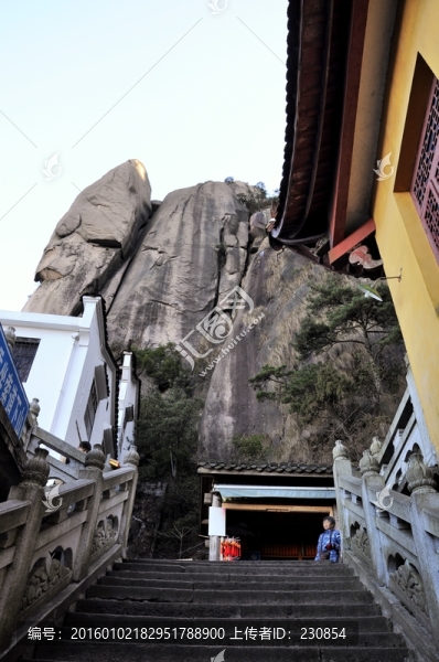 九華山風(fēng)光,宗教建筑