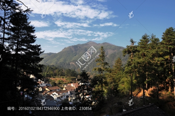 九華山風(fēng)光,民居