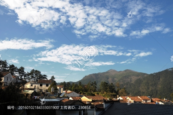 九華山風(fēng)光,民居