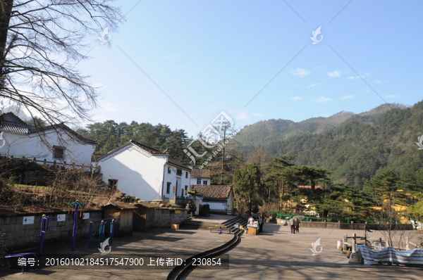 九華山風(fēng)光,民居