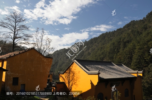 九華山風(fēng)光,宗教建筑